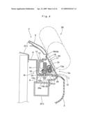 Airbage apparatus for pedestrian protection diagram and image