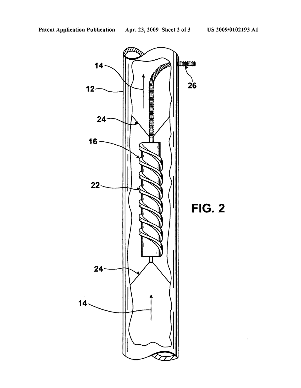 Fluid-driven electric generator for operatively connecting to a conduct carrying a fluid - diagram, schematic, and image 03