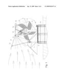 Horizontal-axis wind generator diagram and image