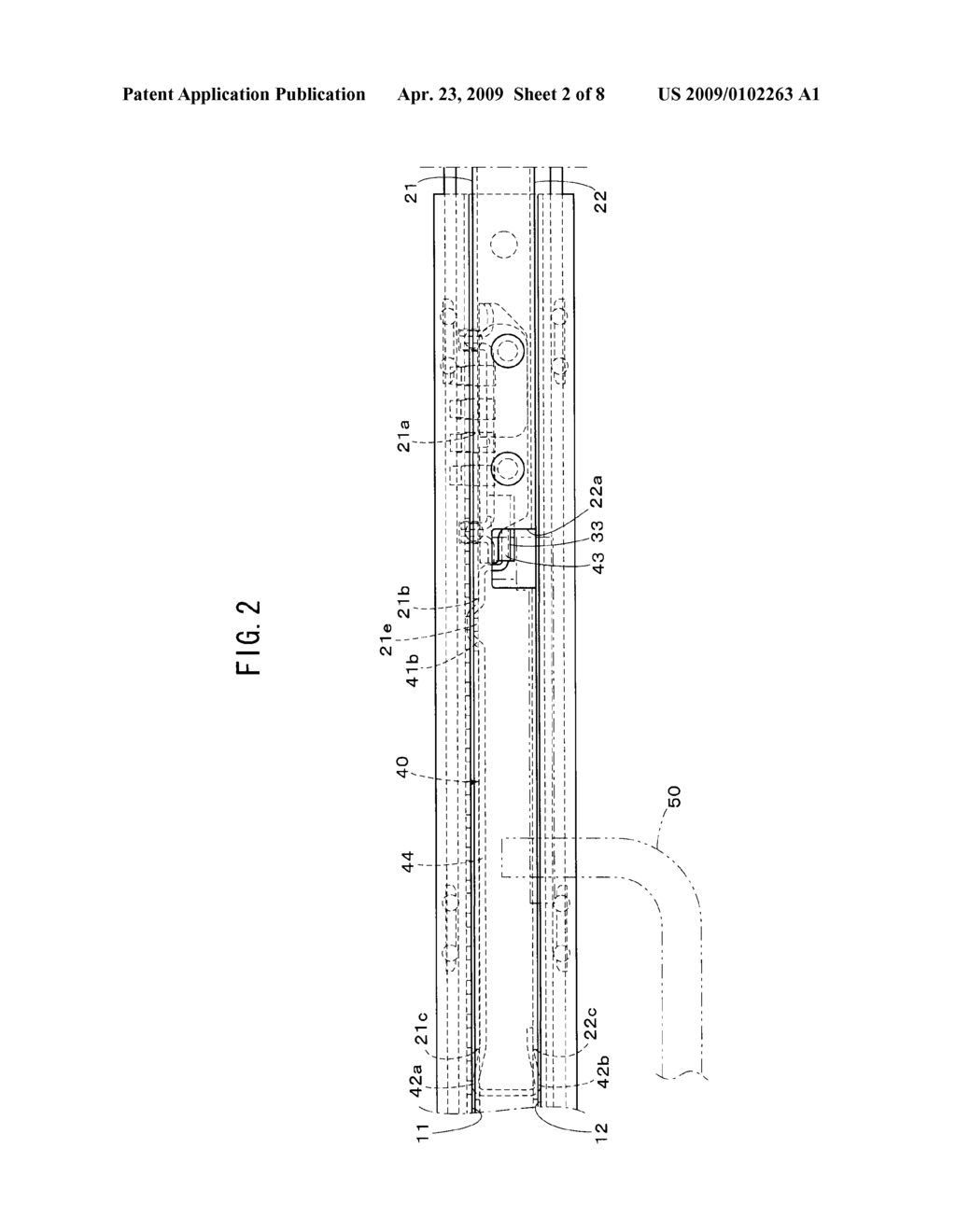 SEAT SLIDE DEVICE FOR VEHICLE - diagram, schematic, and image 03