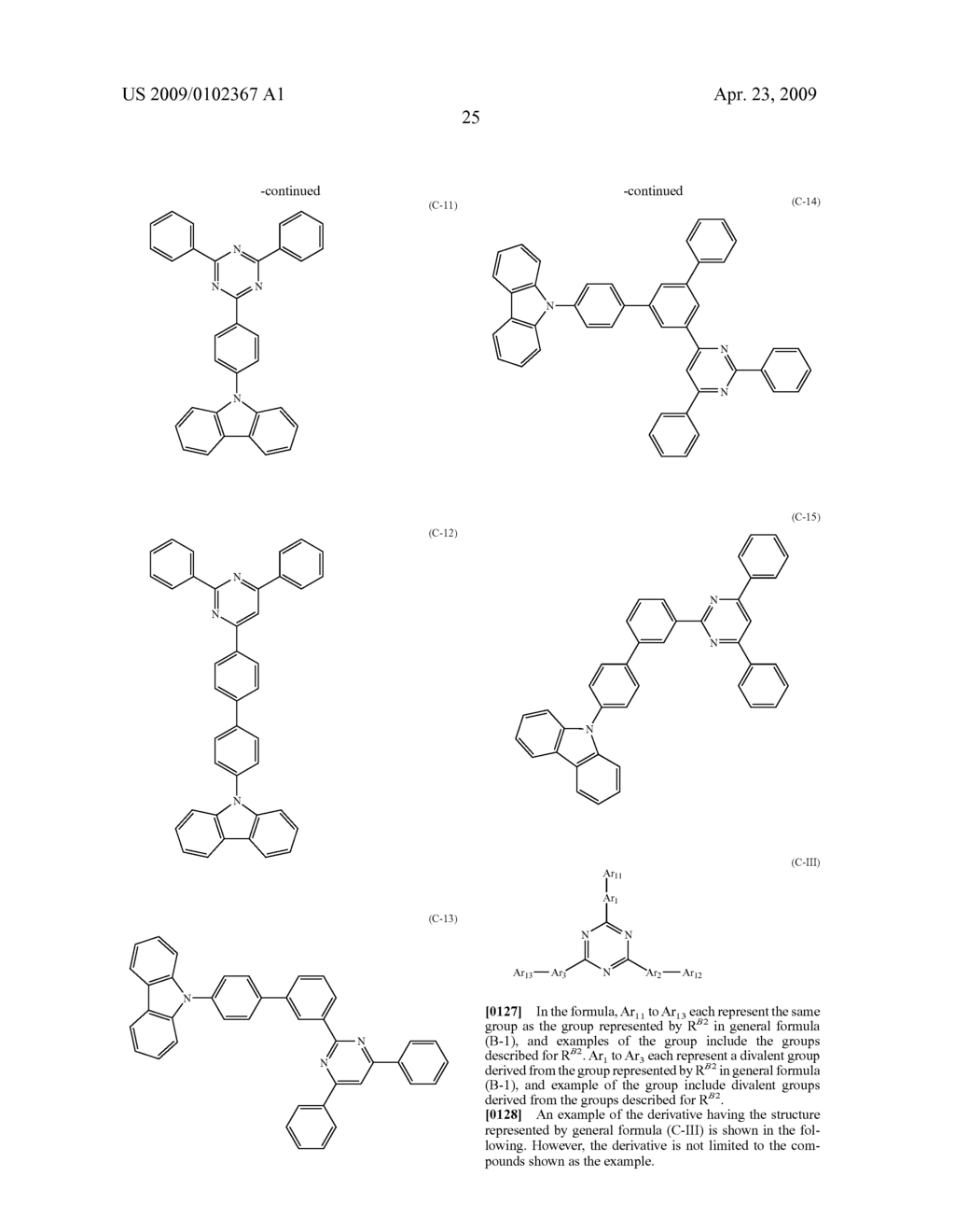 ORGANIC ELECTROLUMINESCENCE DEVICE USING A METAL-COMPLEX COMPOUND - diagram, schematic, and image 26