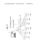 Portable-terminal holder and radio communication system diagram and image