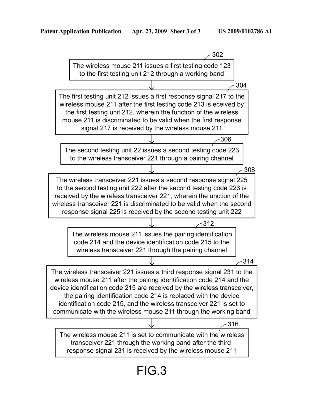 METHOD FOR TESTING AND PAIRING WIRELESS PERIPHERAL DEVICE - diagram, schematic, and image 04