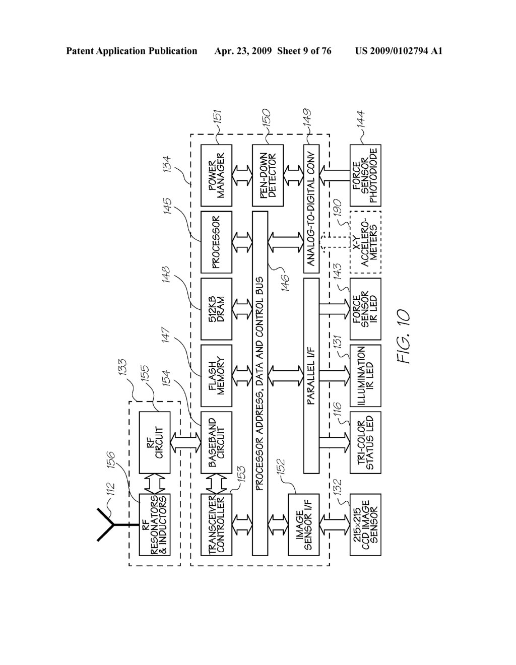 ELECTRONIC PEN WITH RETRACTABLE NIB - diagram, schematic, and image 10