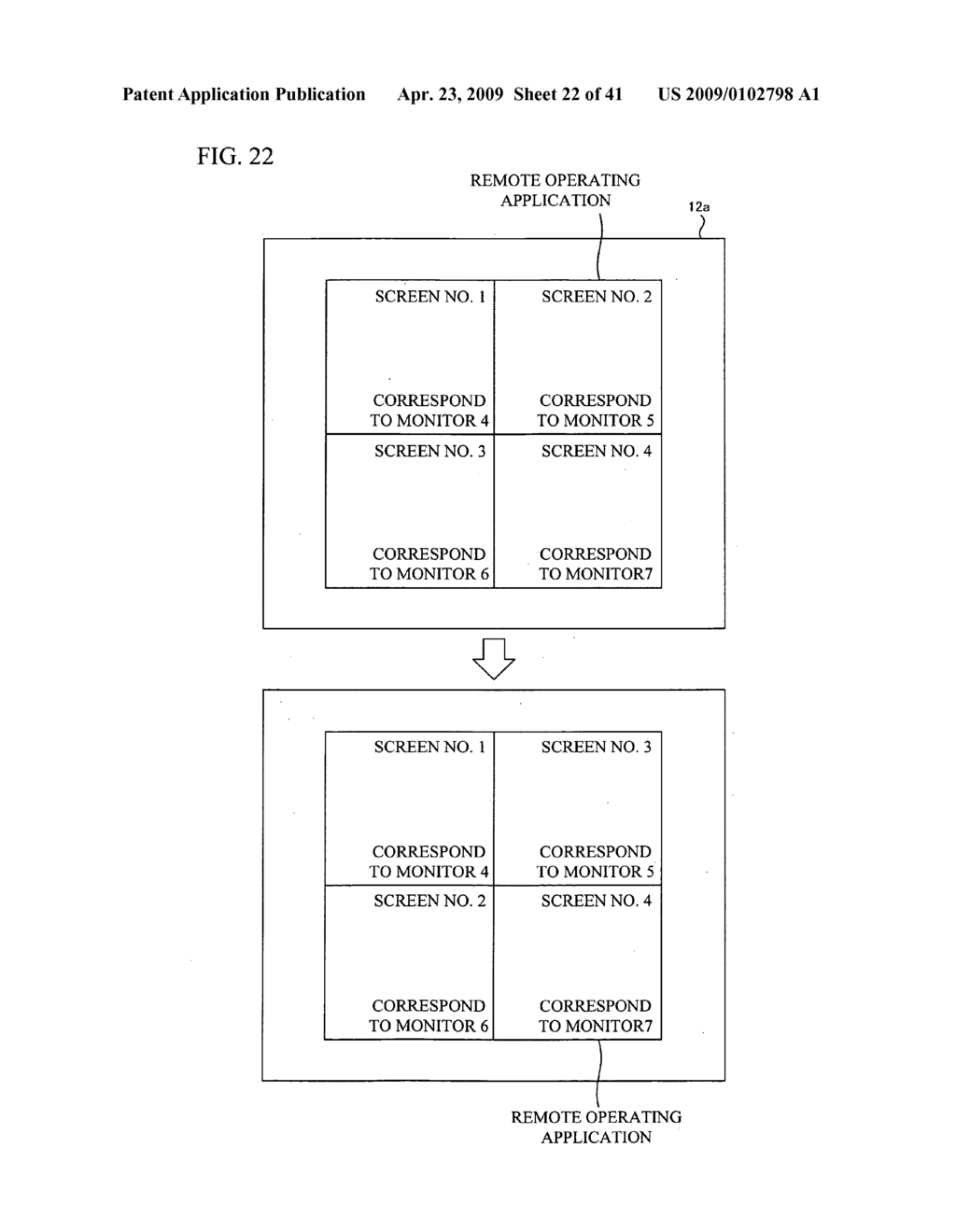 KVM switch, method for controlling the same, switching syestem for multi-monitor, and switching method for multi-monitor - diagram, schematic, and image 23