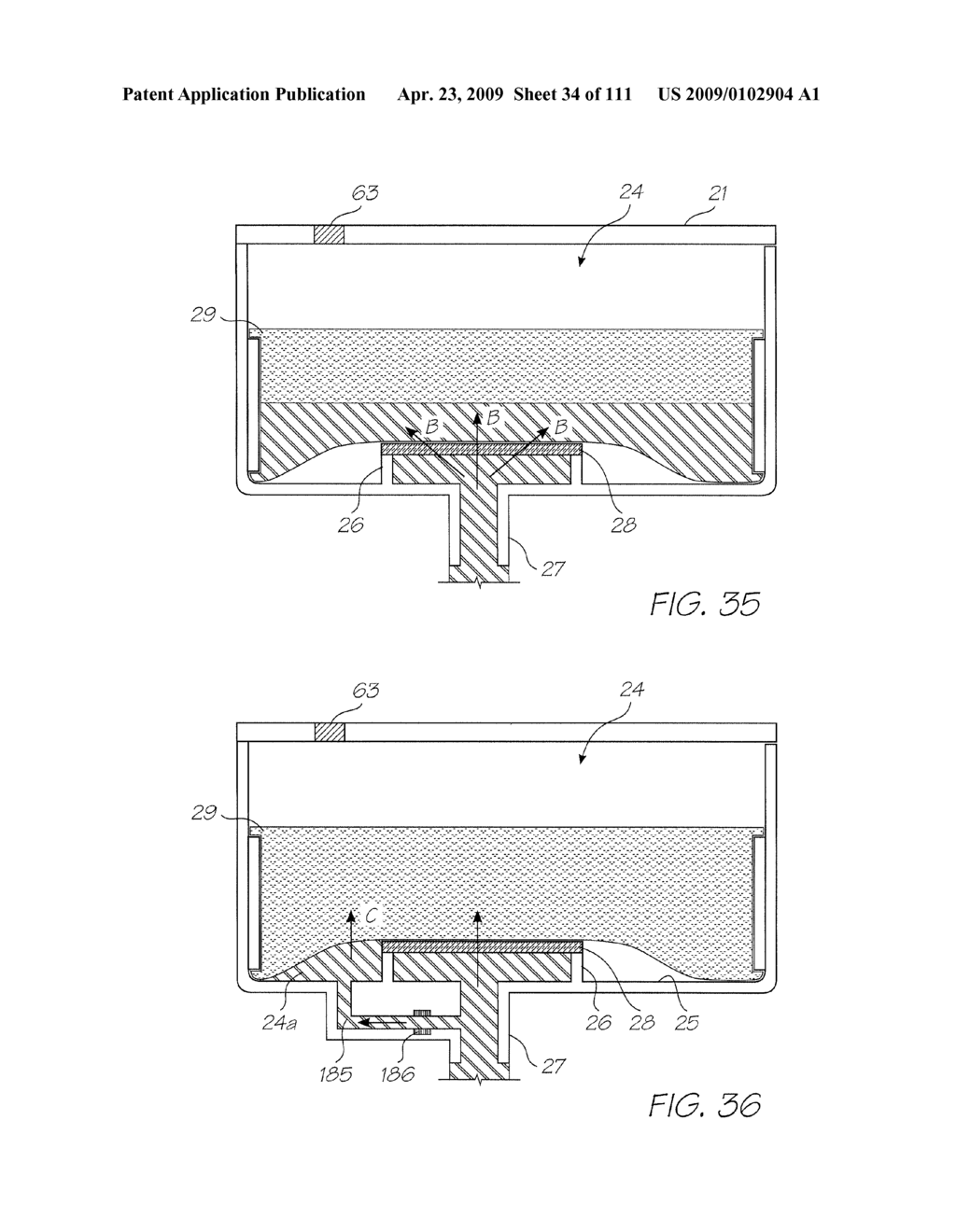 CRADLE UNIT FOR A PRINTER CARTRIDGE - diagram, schematic, and image 35