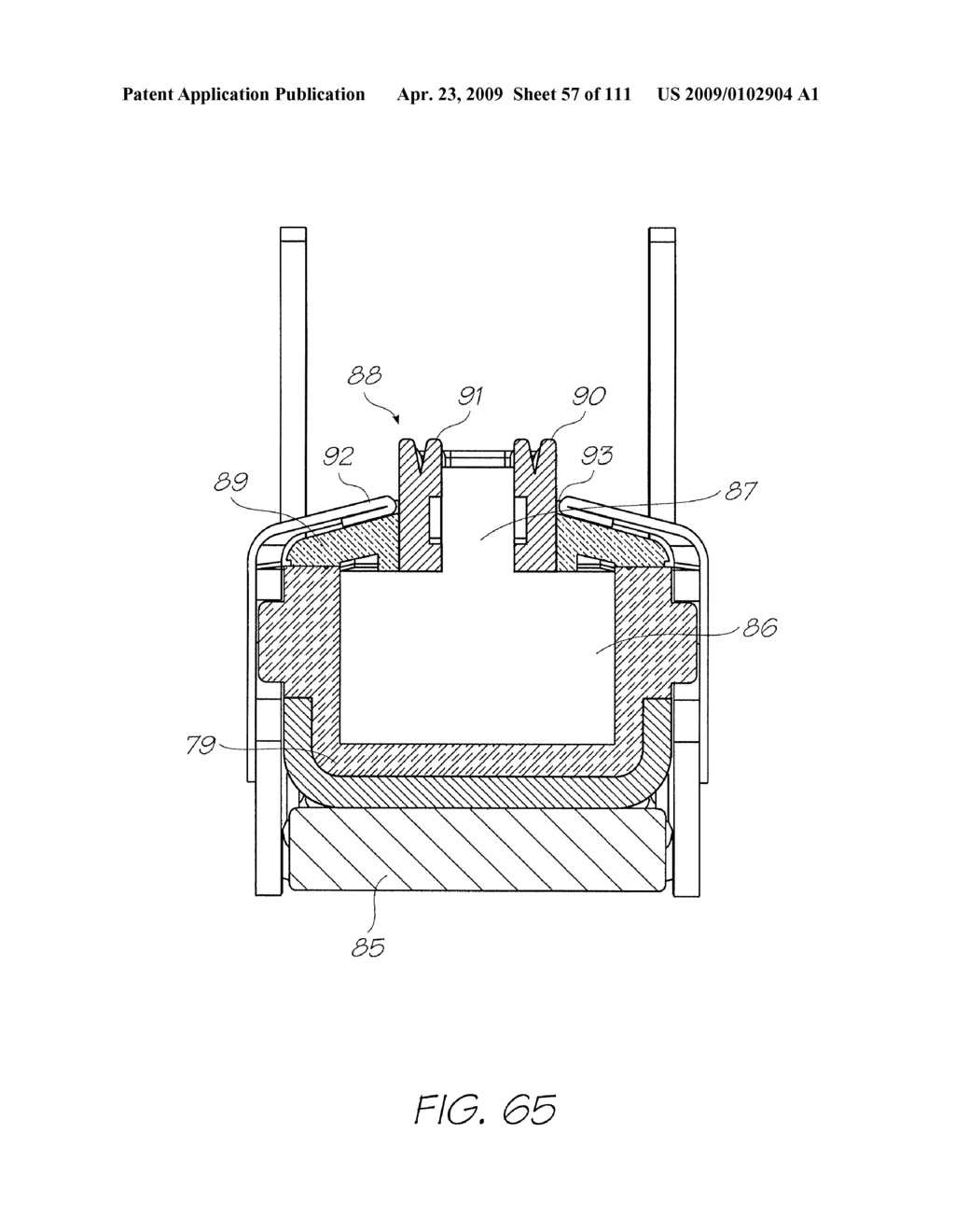 CRADLE UNIT FOR A PRINTER CARTRIDGE - diagram, schematic, and image 58