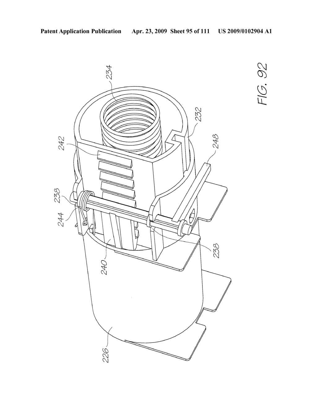 CRADLE UNIT FOR A PRINTER CARTRIDGE - diagram, schematic, and image 96