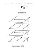 Liquid crystal display device diagram and image