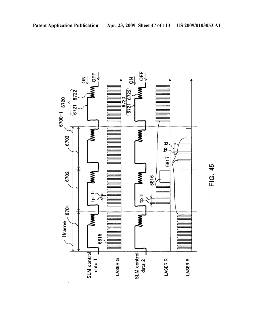 Projection apparatus comprising spatial light modulator - diagram, schematic, and image 48