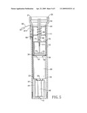 Stun gun with an extendable electric shock distance diagram and image