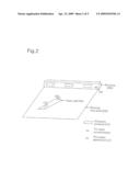 Information Input Apparatus Using Ultrasonic Waves and Position Recognition Method Thereof diagram and image