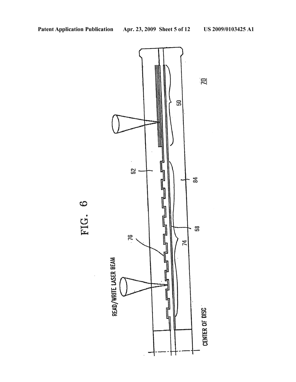 OPTICAL RECORDING MEDIUM HAVING READ-ONLY STORAGE AREA AND WRITEABLE STORAGE AREA AND RECORDING/REPRODUCING APPARATUS AND METHOD THEREFOR - diagram, schematic, and image 06