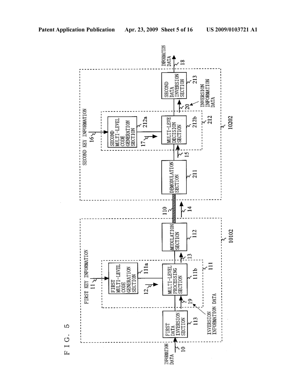 DATA TRANSMITTING APPARATUS, DATA RECEIVING APPARATUS AND DATA COMMUNICATION APPARATUS - diagram, schematic, and image 06