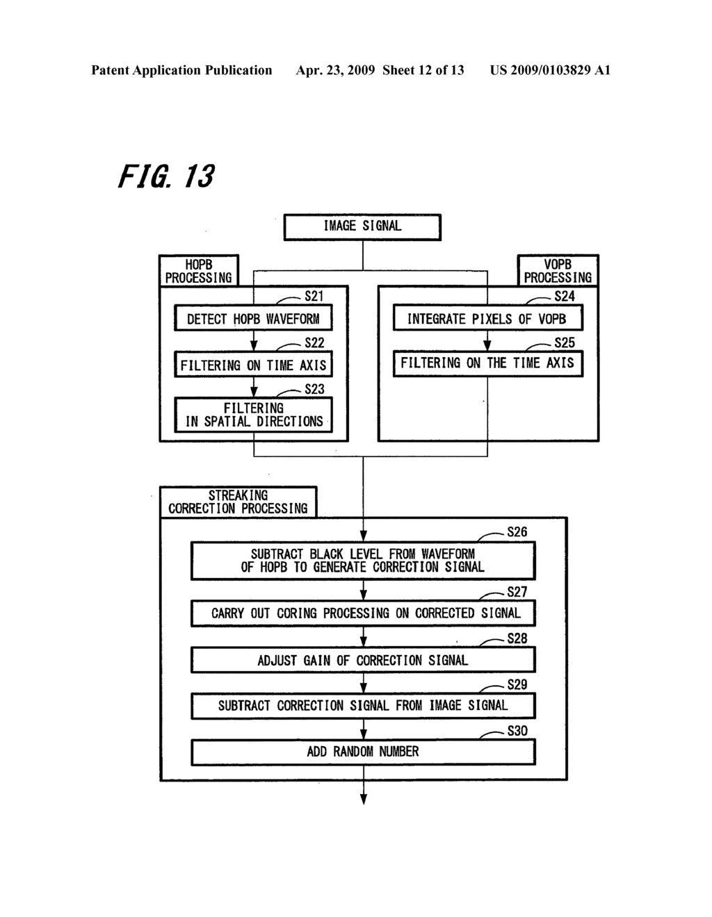 Noise correction circuit, imaging apparatus, and noise correction method - diagram, schematic, and image 13