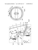 MEDIA ROLL POSITIONING ASSEMBLY AND METHOD FOR POSITIONING A MEDIA ROLL diagram and image