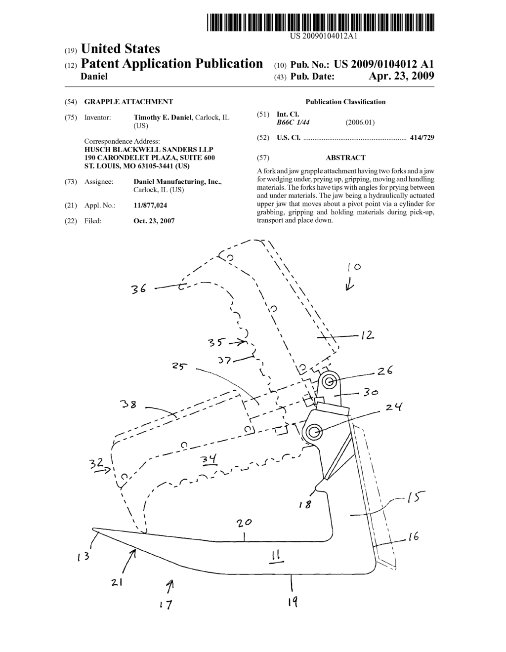 GRAPPLE ATTACHMENT - diagram, schematic, and image 01