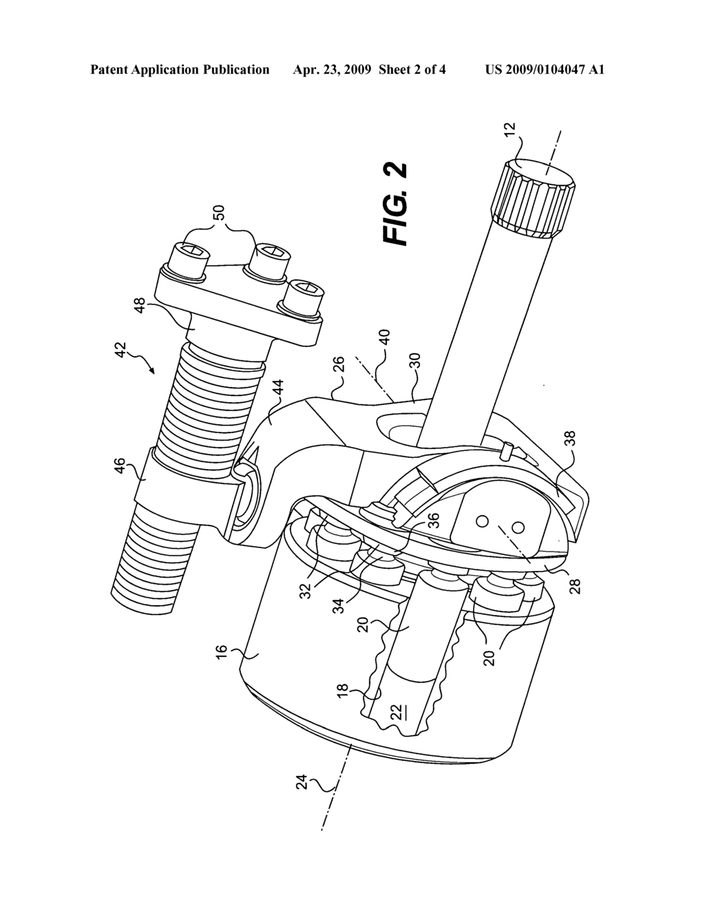 Pump having multiple minimum flow mechanical stops - diagram, schematic, and image 03