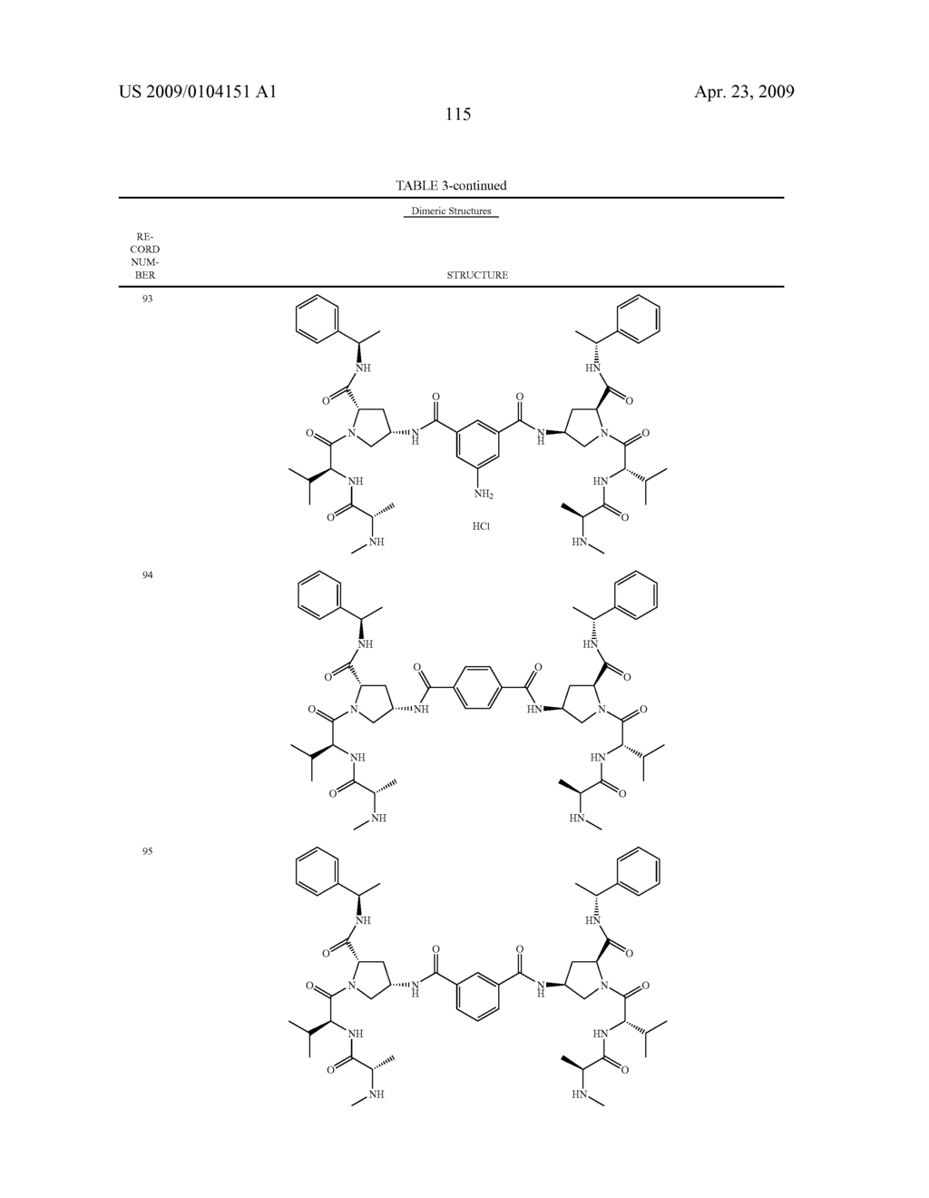 SMAC MIMETIC DIMERS AND TRIMERS USEFUL AS ANTI-CANCER AGENTS - diagram, schematic, and image 116