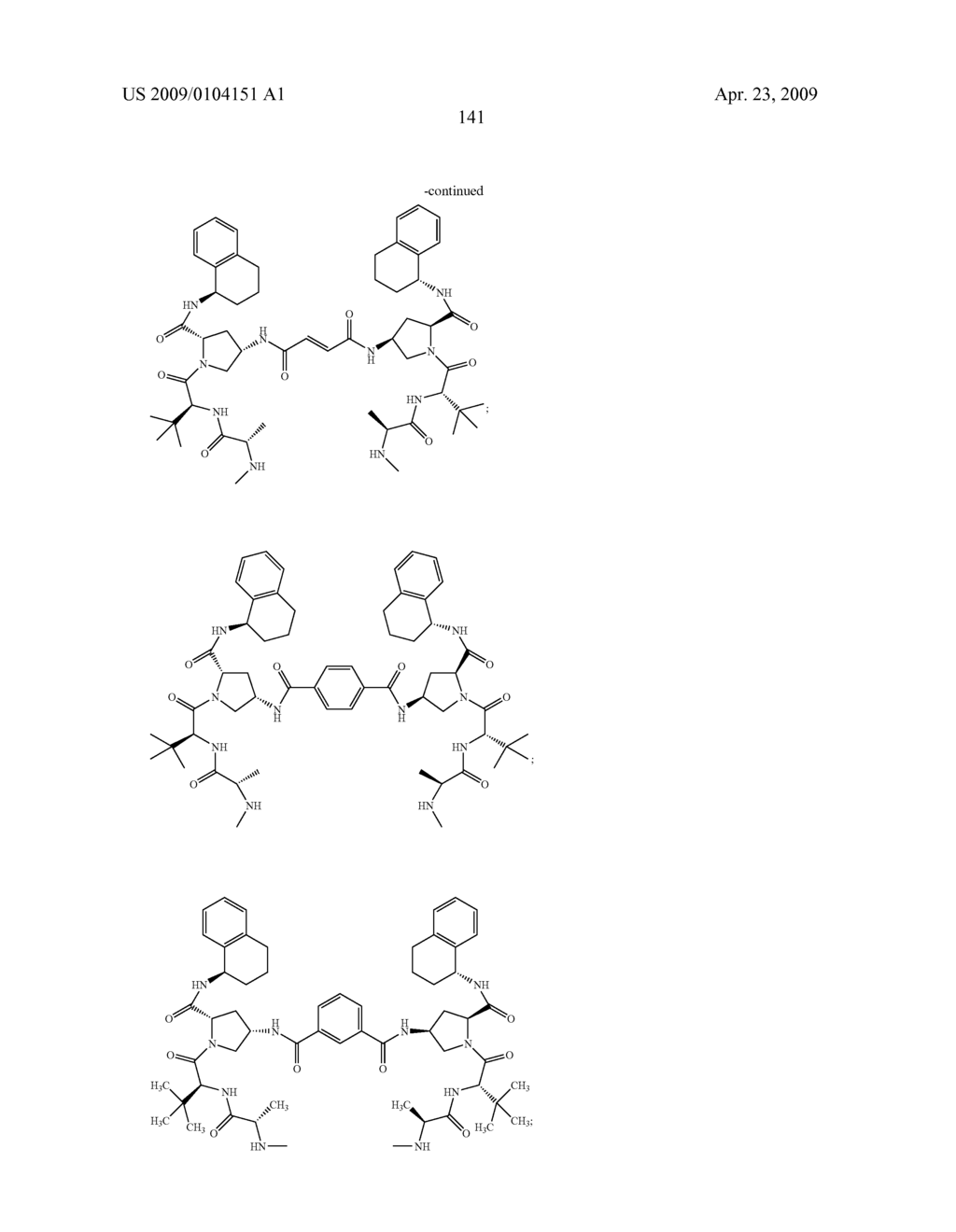 SMAC MIMETIC DIMERS AND TRIMERS USEFUL AS ANTI-CANCER AGENTS - diagram, schematic, and image 142