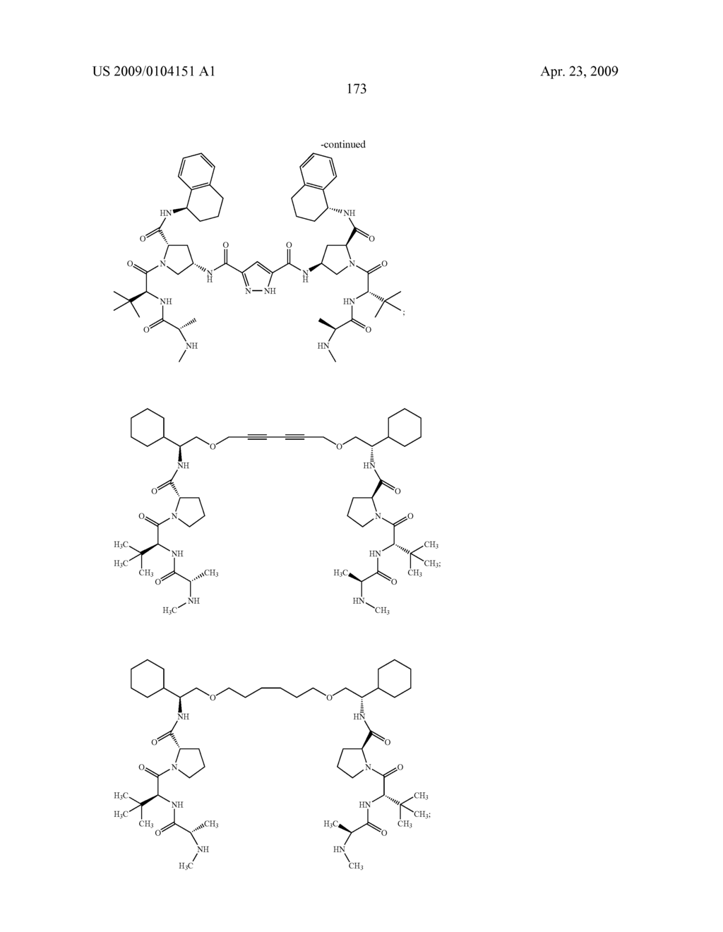 SMAC MIMETIC DIMERS AND TRIMERS USEFUL AS ANTI-CANCER AGENTS - diagram, schematic, and image 174