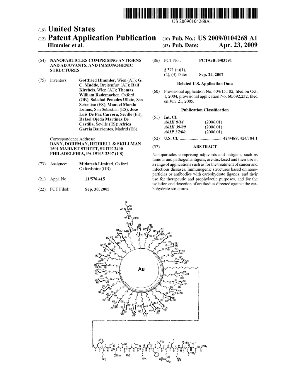 Nanoparticles Comprising Antigens and Adjuvants, and Immunogenic Structures - diagram, schematic, and image 01