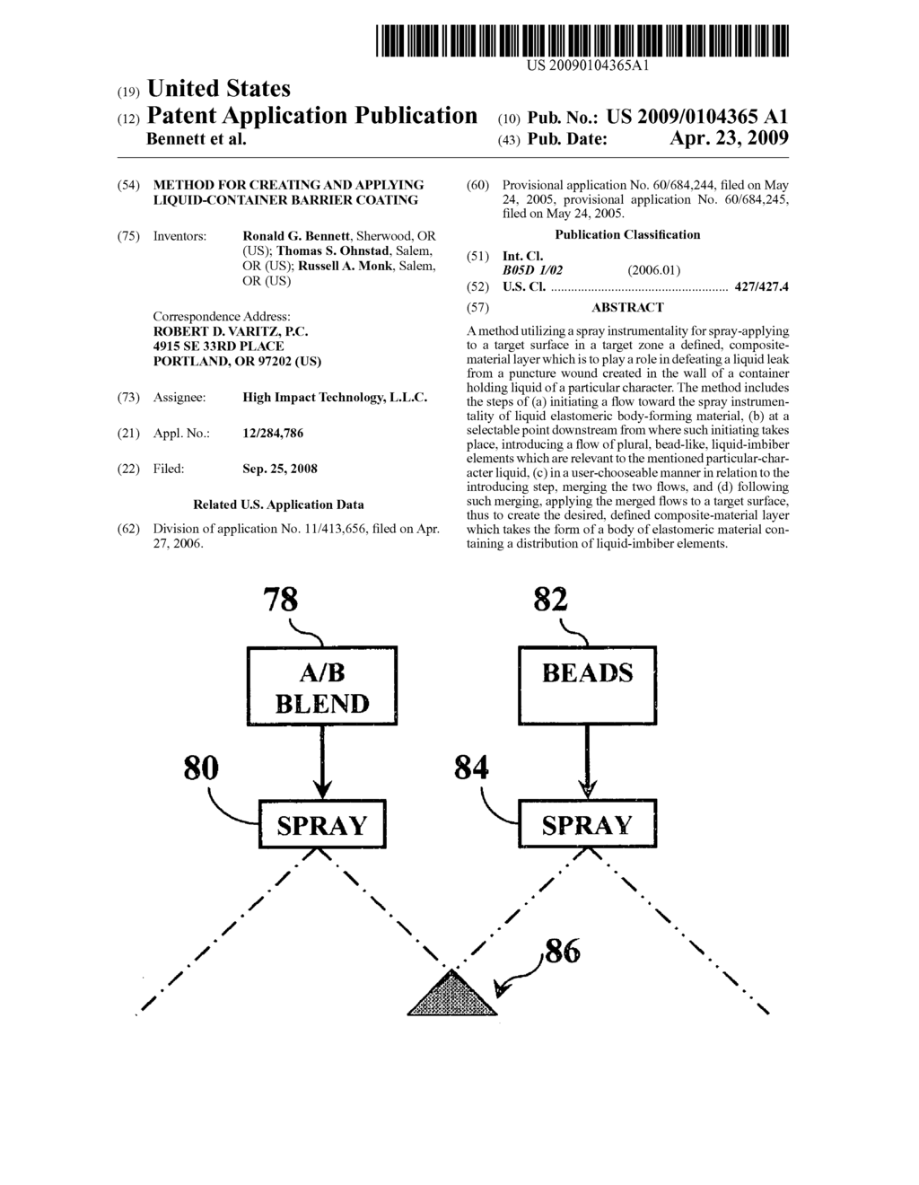 Method for creating and applying liquid-container barrier coating - diagram, schematic, and image 01