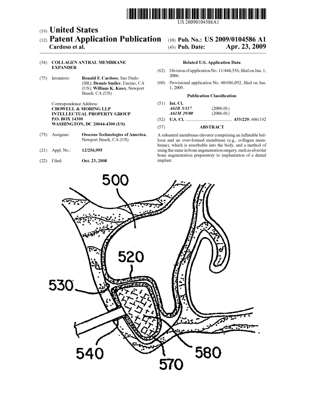 Collagen Antral Membrane Expander - diagram, schematic, and image 01