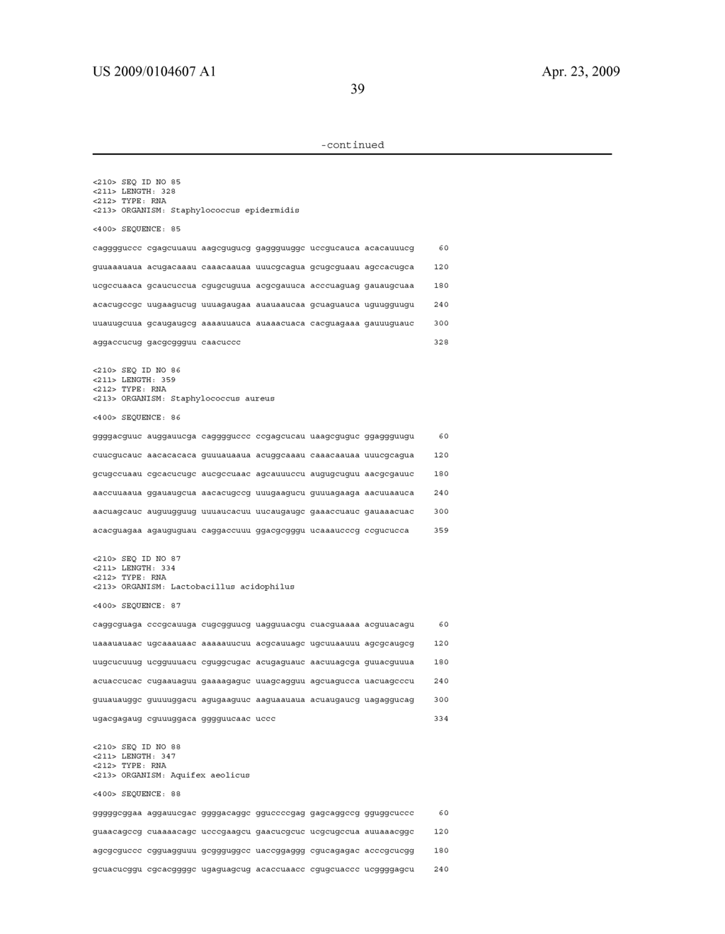 EUBACTERIAL tmRNA SEQUENCES AND USES THEREOF - diagram, schematic, and image 64