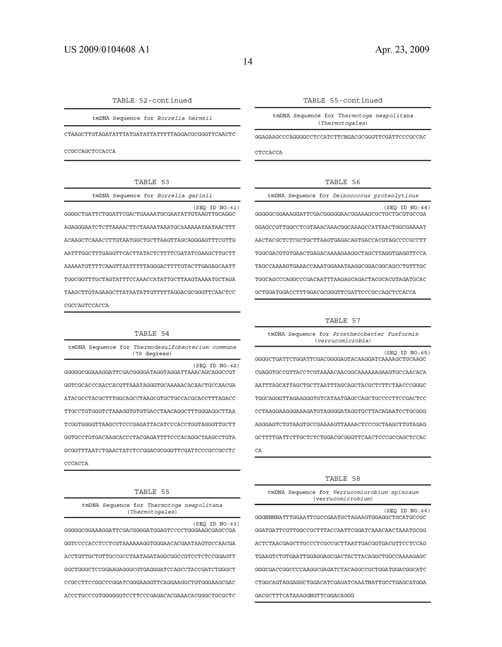 EUBACTERIAL tmRNA SEQUENCES AND USES THEREOF - diagram, schematic, and image 39