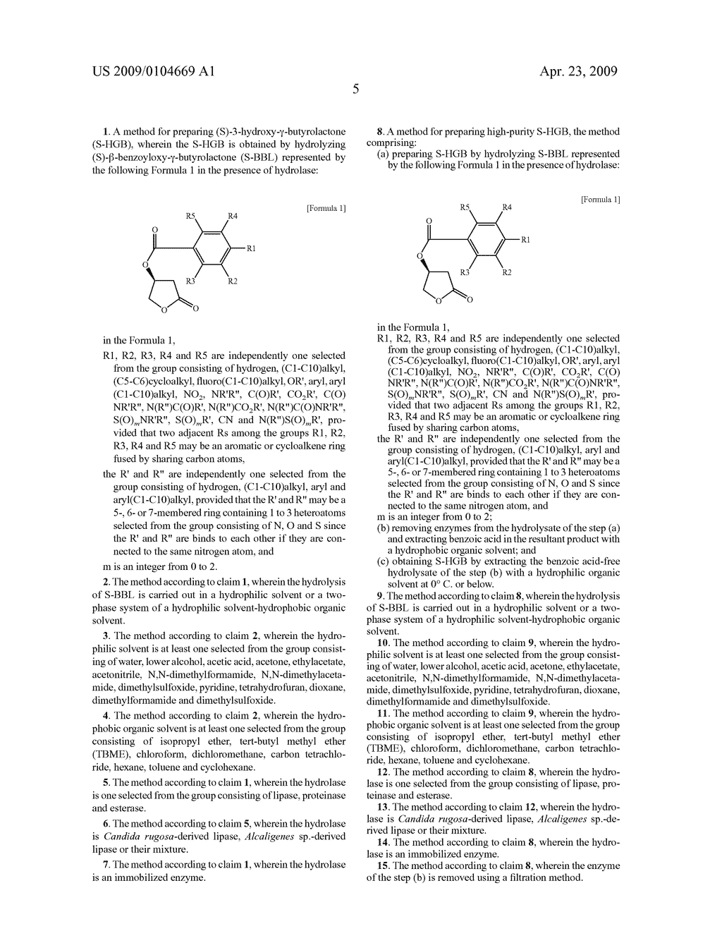 Method for Preparing (S)-3-Hydroxy-Gamma-Butyrolactone Using Hydrolase - diagram, schematic, and image 09