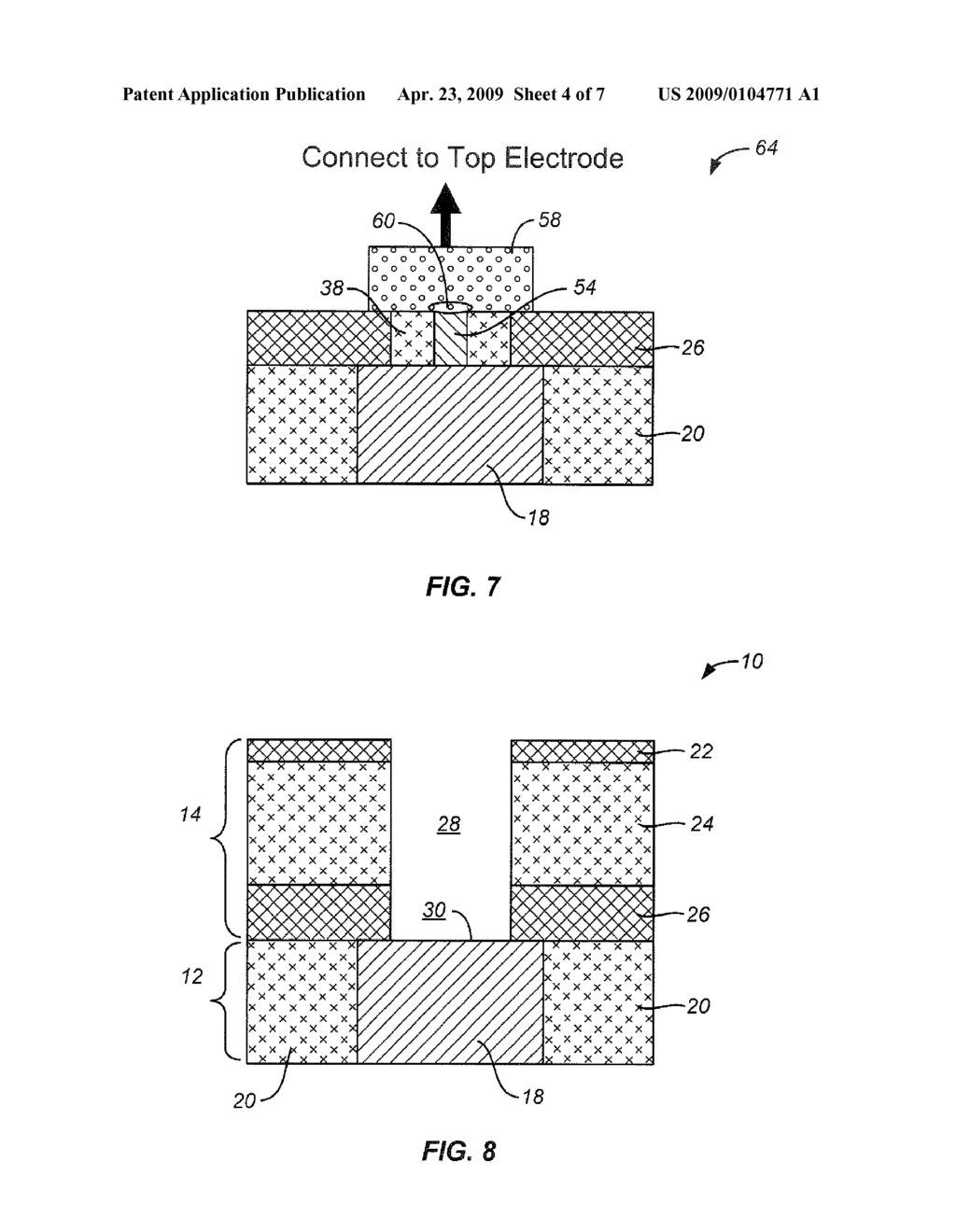 METHOD FOR MAKING A SELF-CONVERGED VOID AND BOTTOM ELECTRODE FOR MEMORY CELL - diagram, schematic, and image 05