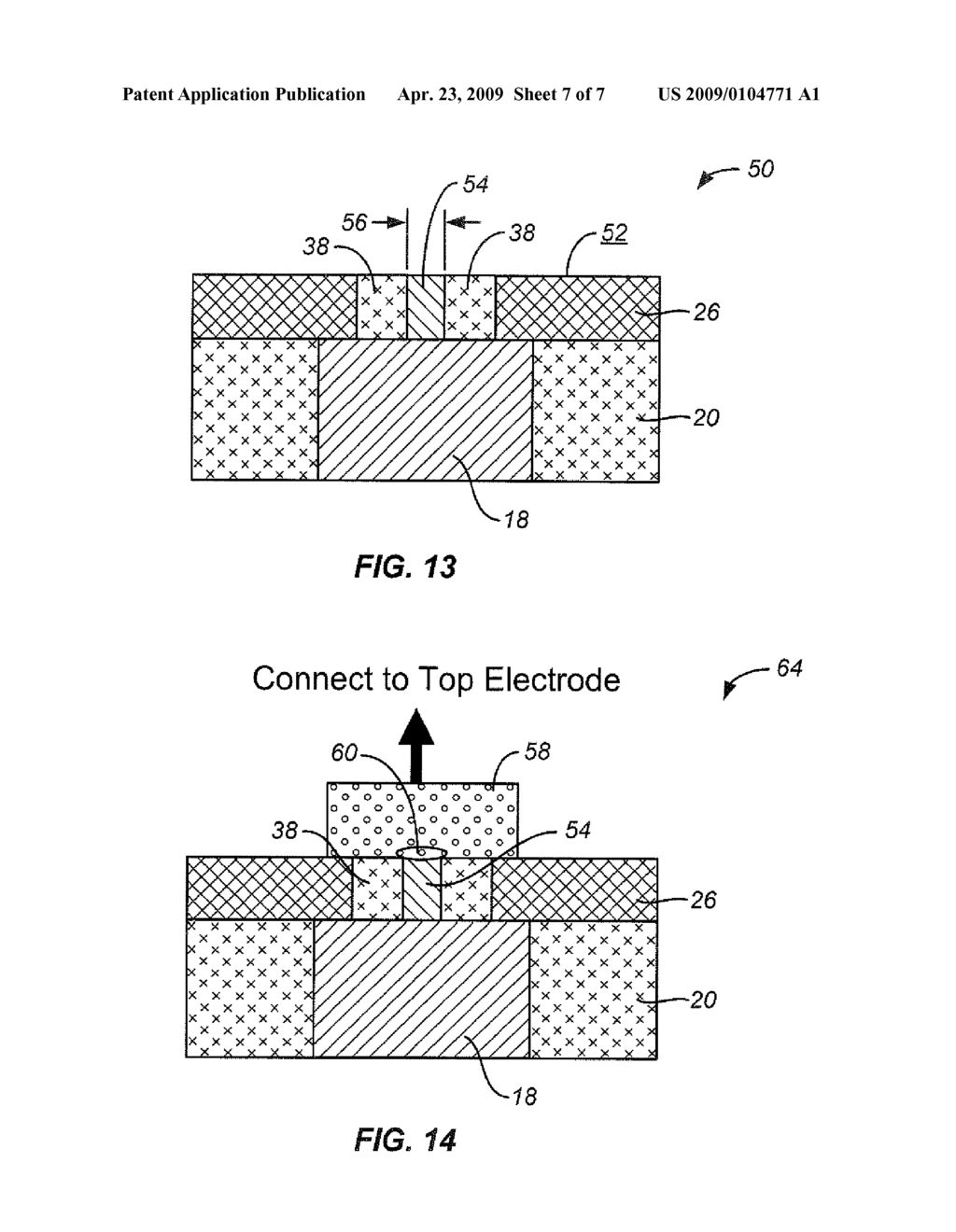 METHOD FOR MAKING A SELF-CONVERGED VOID AND BOTTOM ELECTRODE FOR MEMORY CELL - diagram, schematic, and image 08