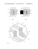 ELECTRICAL CONNECTION BETWEEN CABLE AND PRINTED CIRCUITE BOARD FOR HIGH DATA SPEED AND HIGH SIGNAL FREQUENCY diagram and image