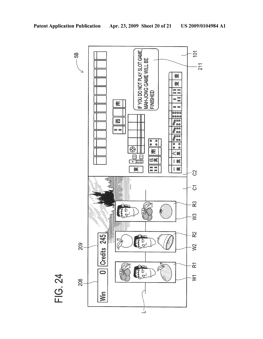 GAMING SYSTEM IN WHICH A PLURALITY OF SLOT MACHINES SCRAMBLE FOR AWARDS - diagram, schematic, and image 21