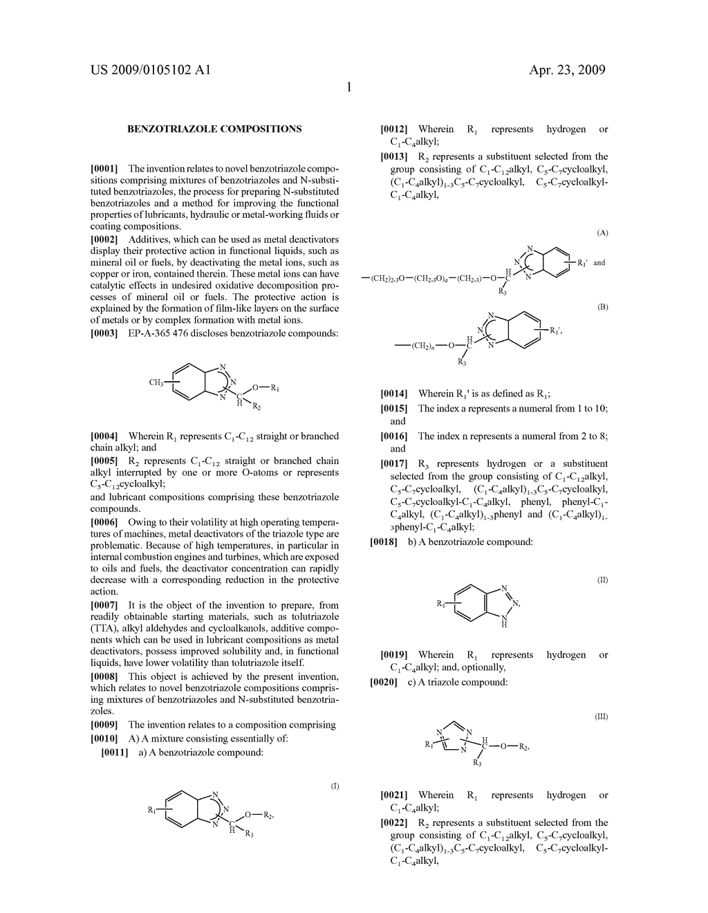 Benzotriazole Compositions - diagram, schematic, and image 02