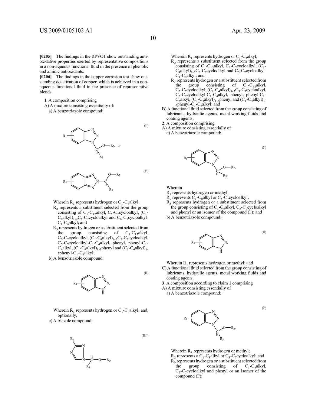 Benzotriazole Compositions - diagram, schematic, and image 11