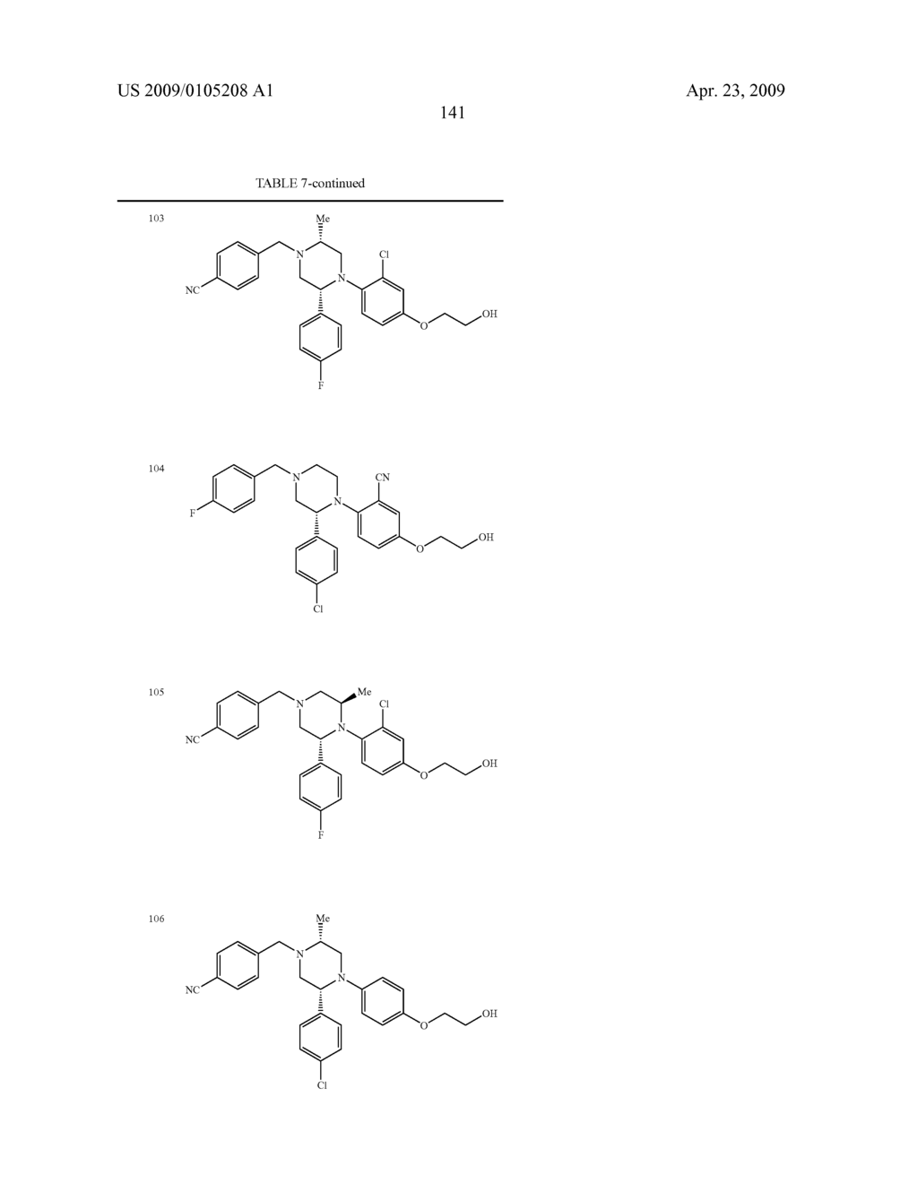 Substituted Piperazines as CB1 Antagonists - diagram, schematic, and image 142