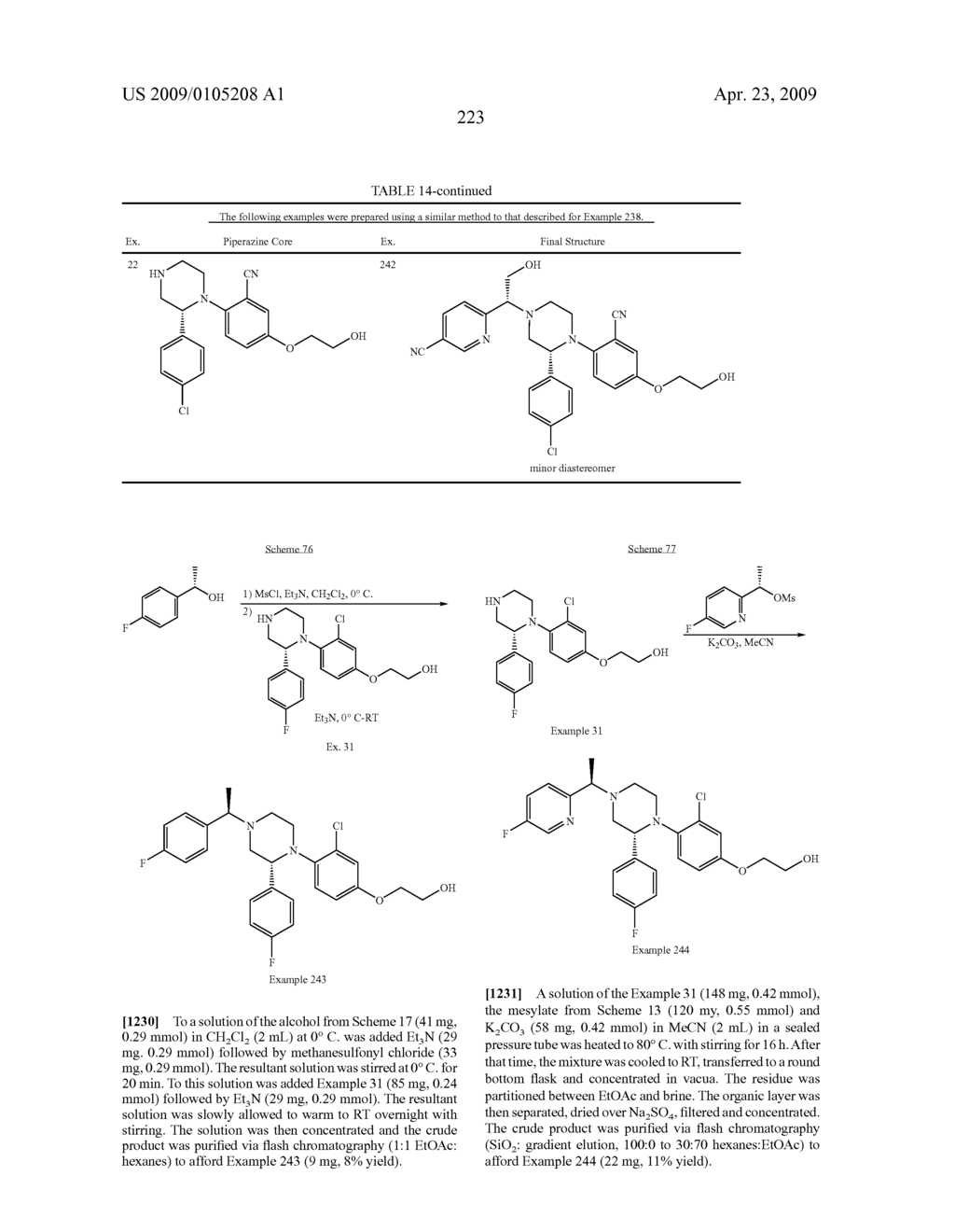 Substituted Piperazines as CB1 Antagonists - diagram, schematic, and image 224