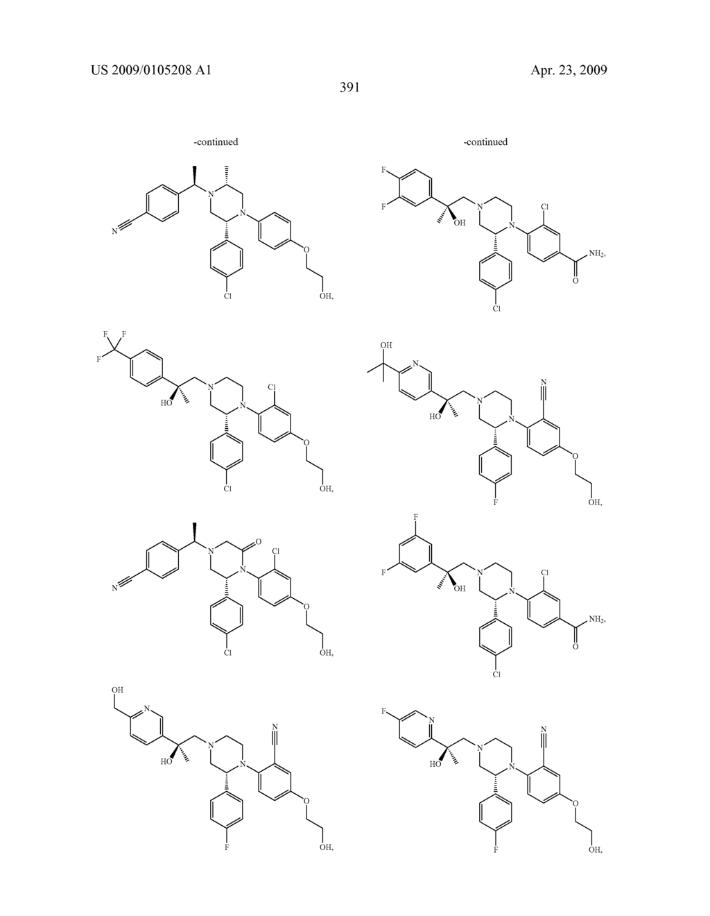 Substituted Piperazines as CB1 Antagonists - diagram, schematic, and image 392