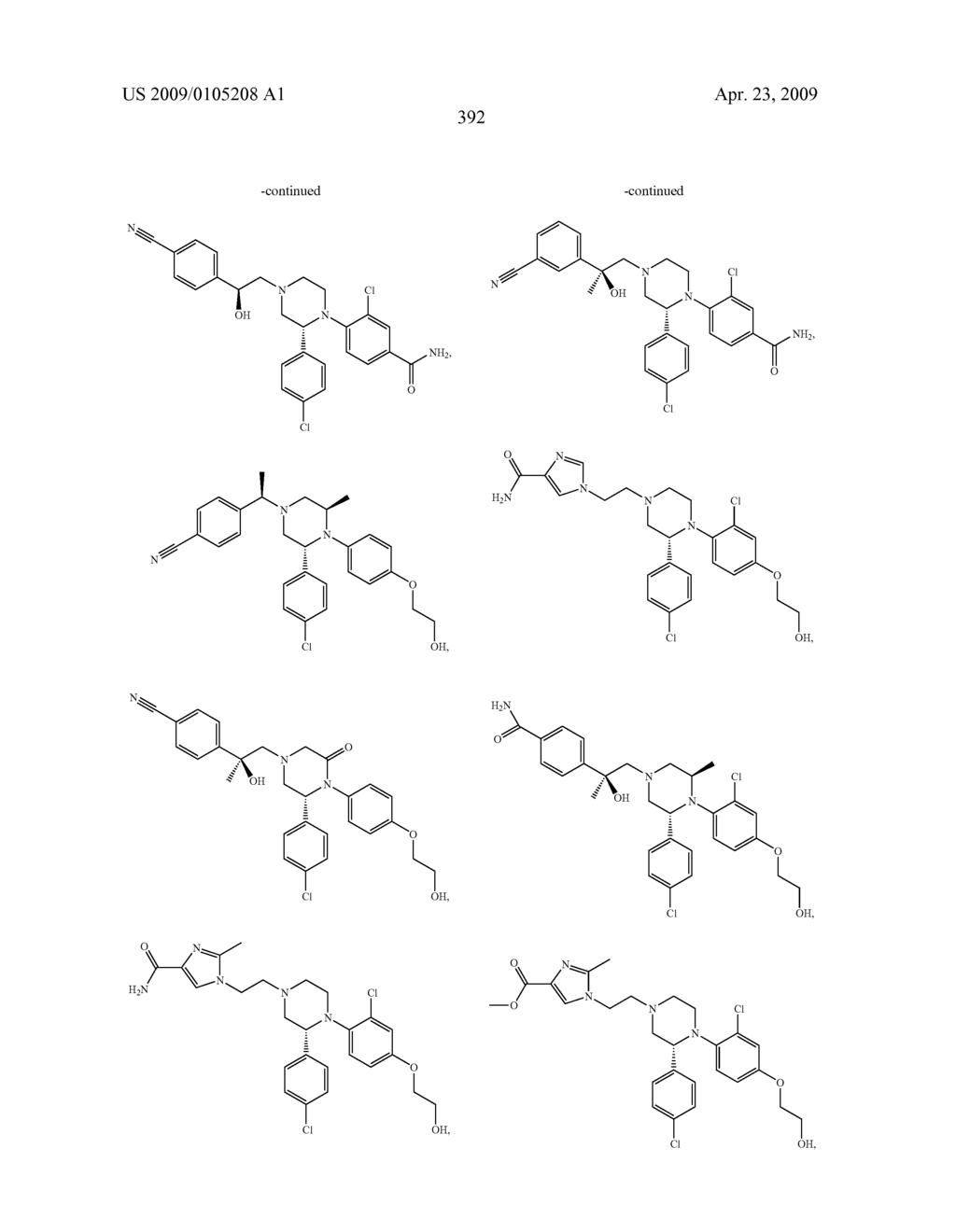 Substituted Piperazines as CB1 Antagonists - diagram, schematic, and image 393