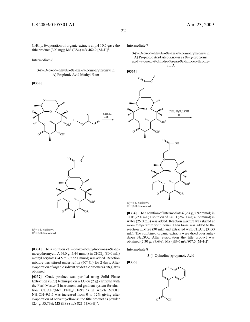9A-SUBSTITUTED AZALIDES FOR THE TREATMENT OF MALARIA - diagram, schematic, and image 23