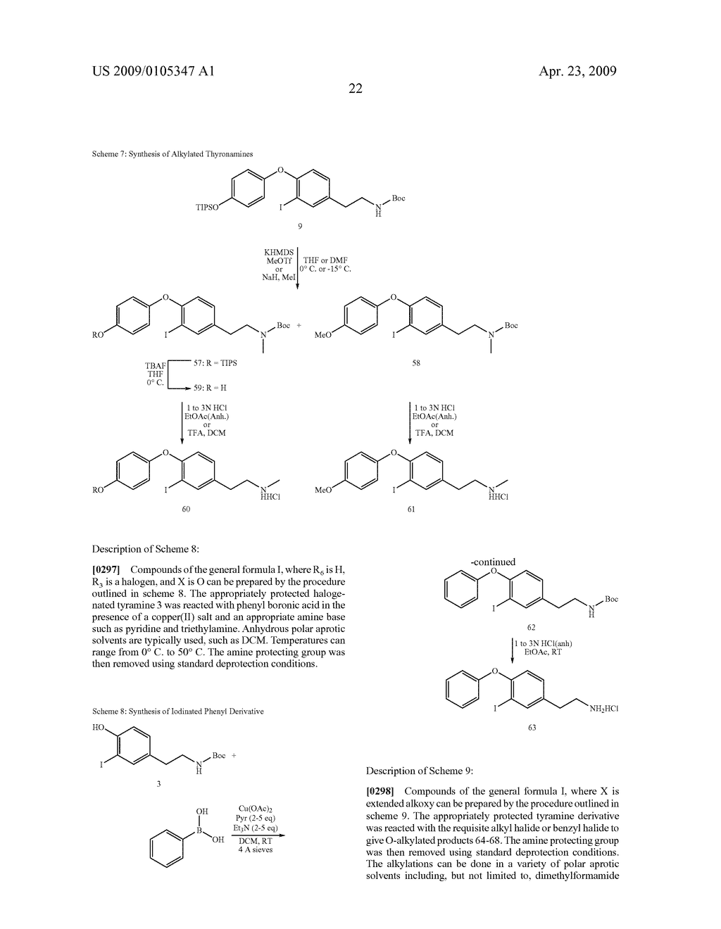 THYRONAMINE DERIVATIVES AND ANALOGS AND METHODS OF USE THEREOF - diagram, schematic, and image 45