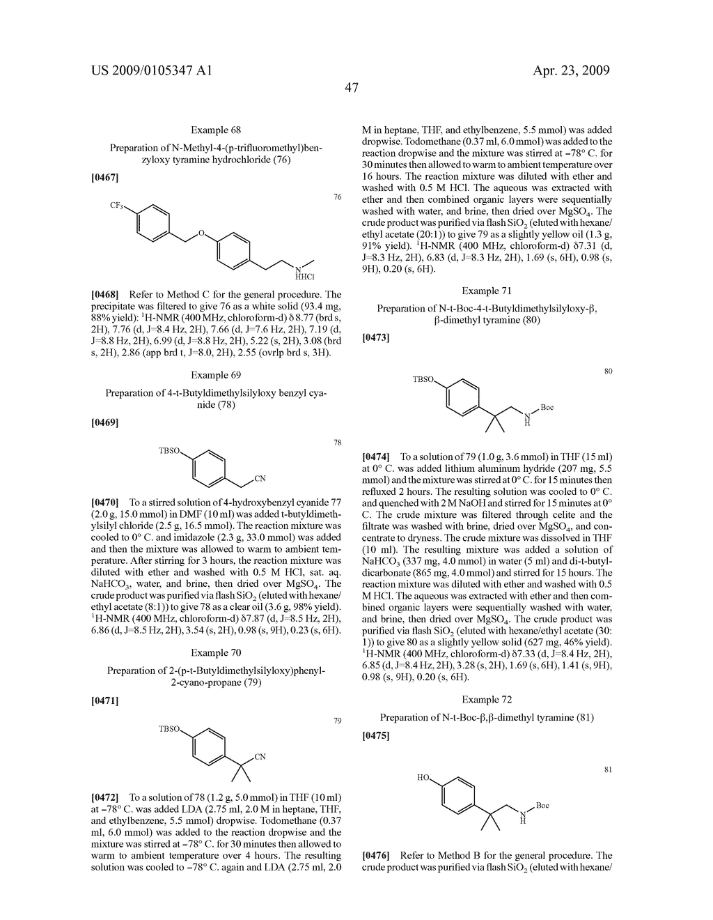 THYRONAMINE DERIVATIVES AND ANALOGS AND METHODS OF USE THEREOF - diagram, schematic, and image 70
