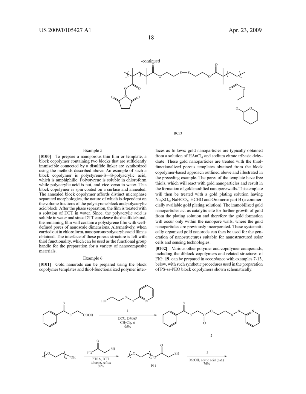 Cleavable Block Copolymers, Functionalized Nanoporous Thin Films and Related Methods of Preparation - diagram, schematic, and image 47