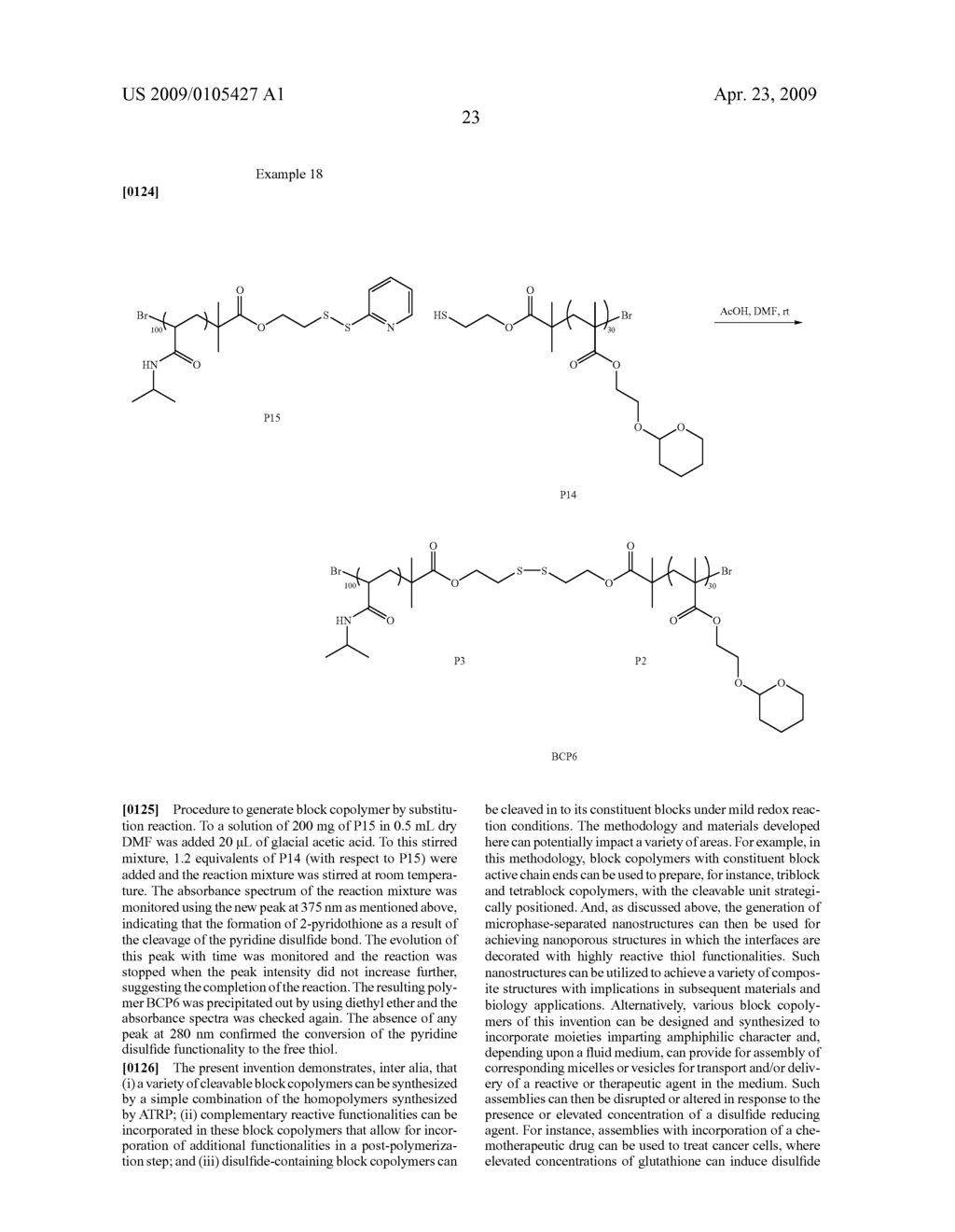 Cleavable Block Copolymers, Functionalized Nanoporous Thin Films and Related Methods of Preparation - diagram, schematic, and image 52