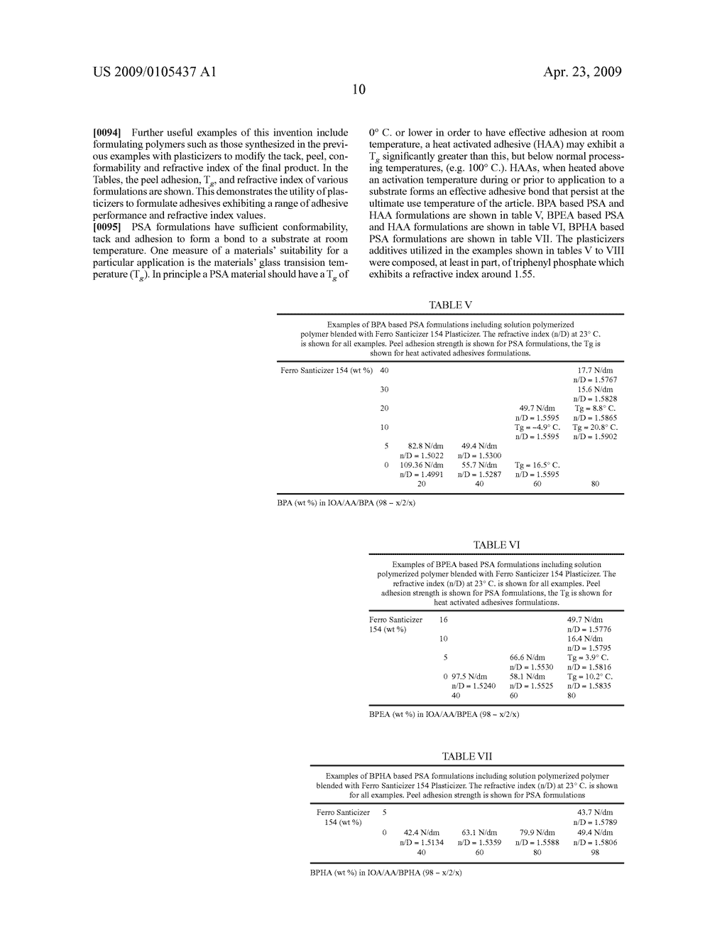 HIGH REFRACTIVE INDEX PRESSURE-SENSITIVE ADHESIVES - diagram, schematic, and image 11