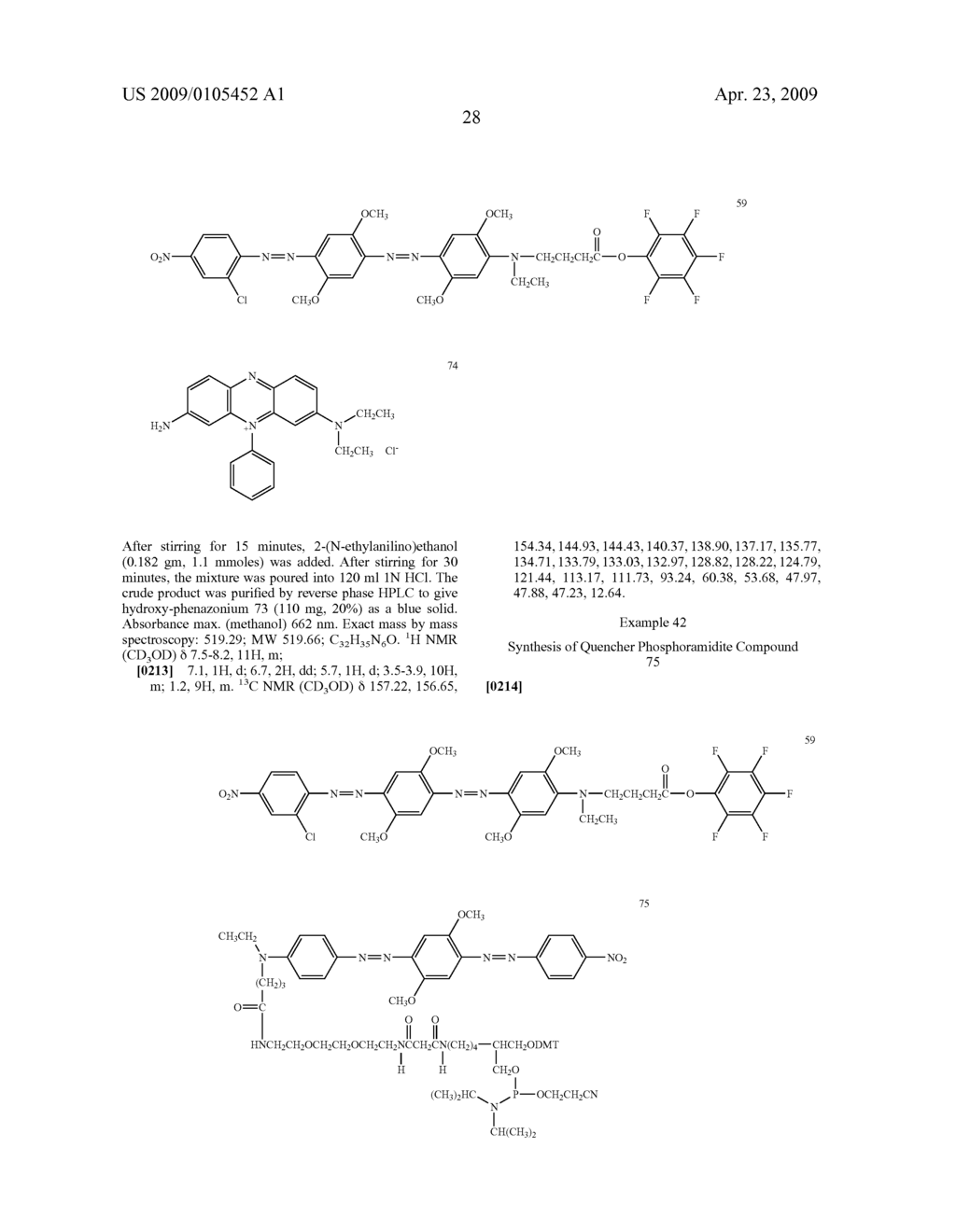 NON-FLUORESCENT QUENCHER COMPOUNDS AND BIOMOLECULAR ASSAYS - diagram, schematic, and image 29
