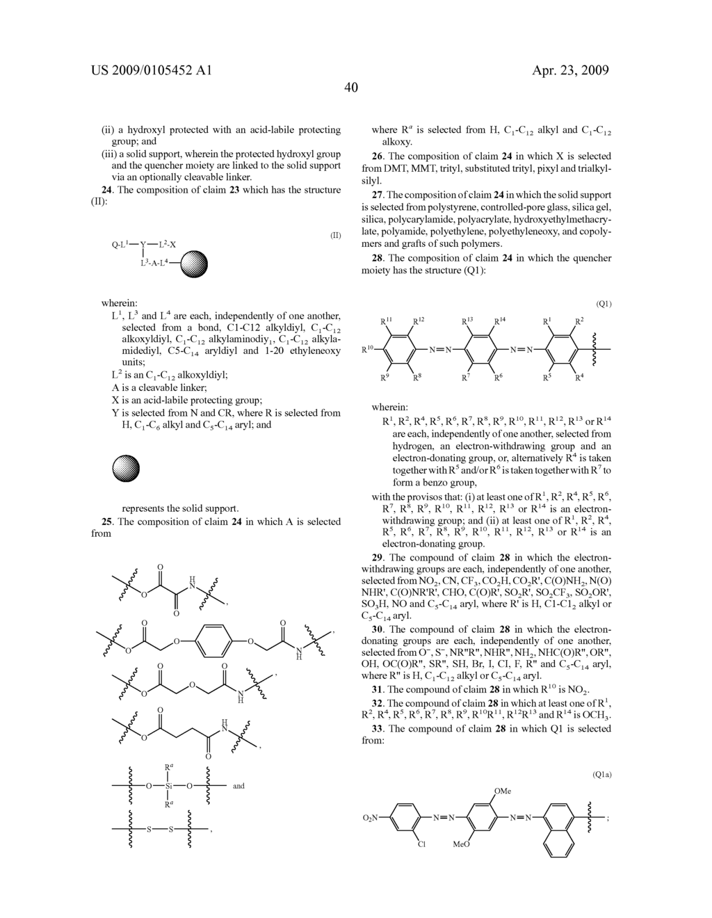 NON-FLUORESCENT QUENCHER COMPOUNDS AND BIOMOLECULAR ASSAYS - diagram, schematic, and image 41