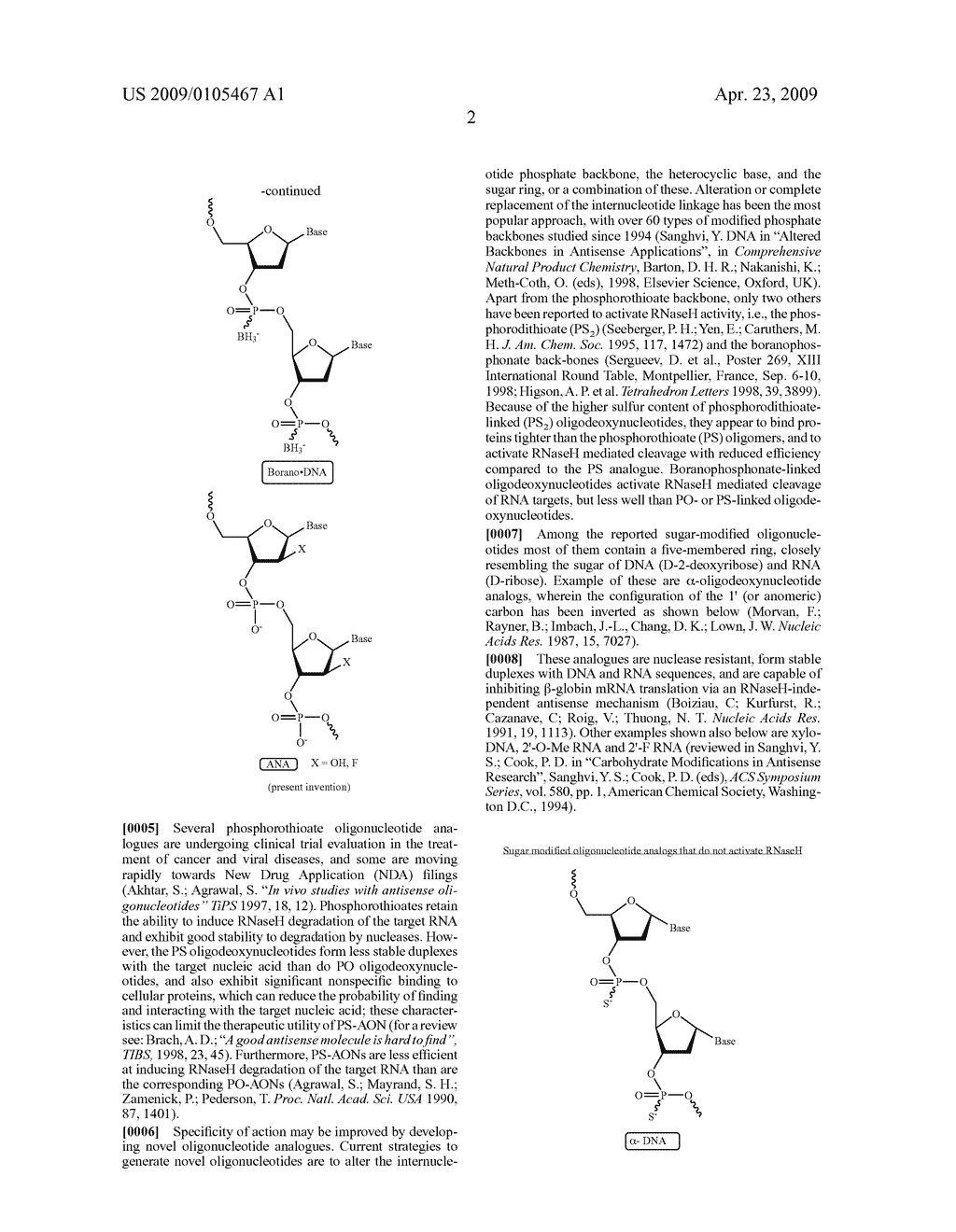 Antisense oligonucleotide constructs based on beta-arabinofuranose and its analogues - diagram, schematic, and image 19